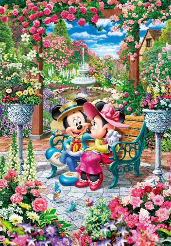 미키와 미니 - 사랑의 꽃을 피우는 정원