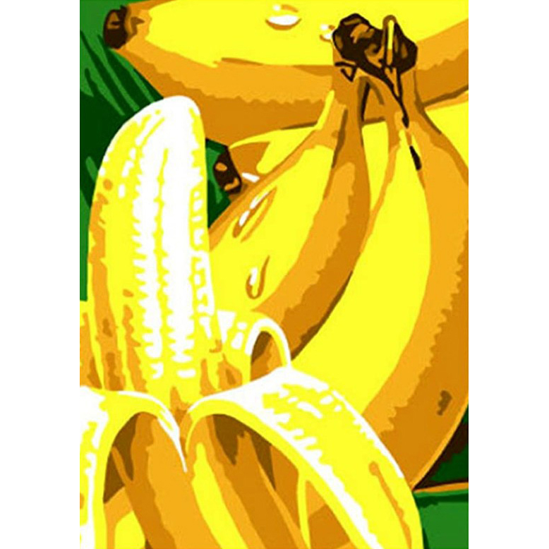 바나나 [캔버스형] [보석십자수]
